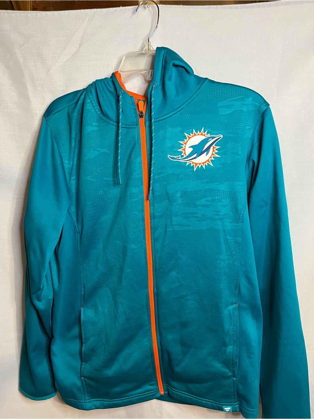 Miami was one Dolphins Fanatics Teal & Orange Miami Dolphins Zip-Up Hoodie